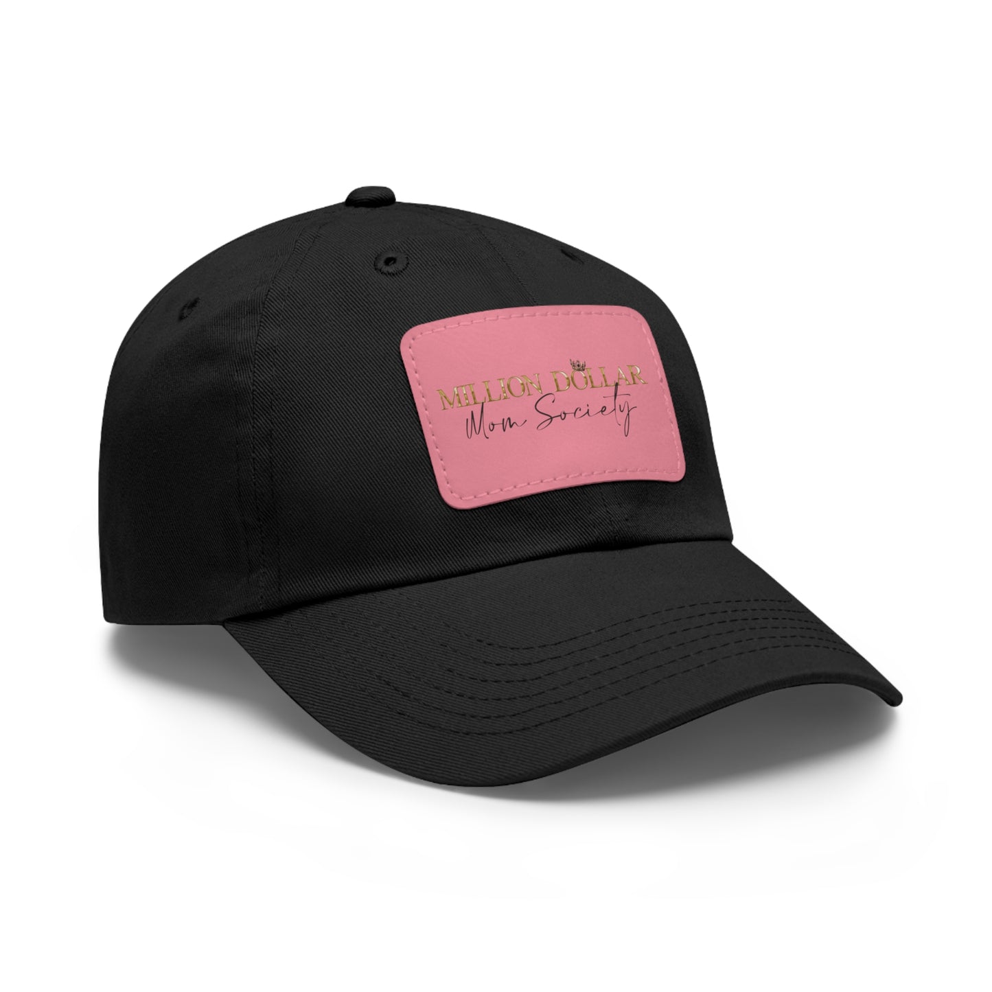 Million Dollar Mom Society Hat with Leather Patch (Rectangle)