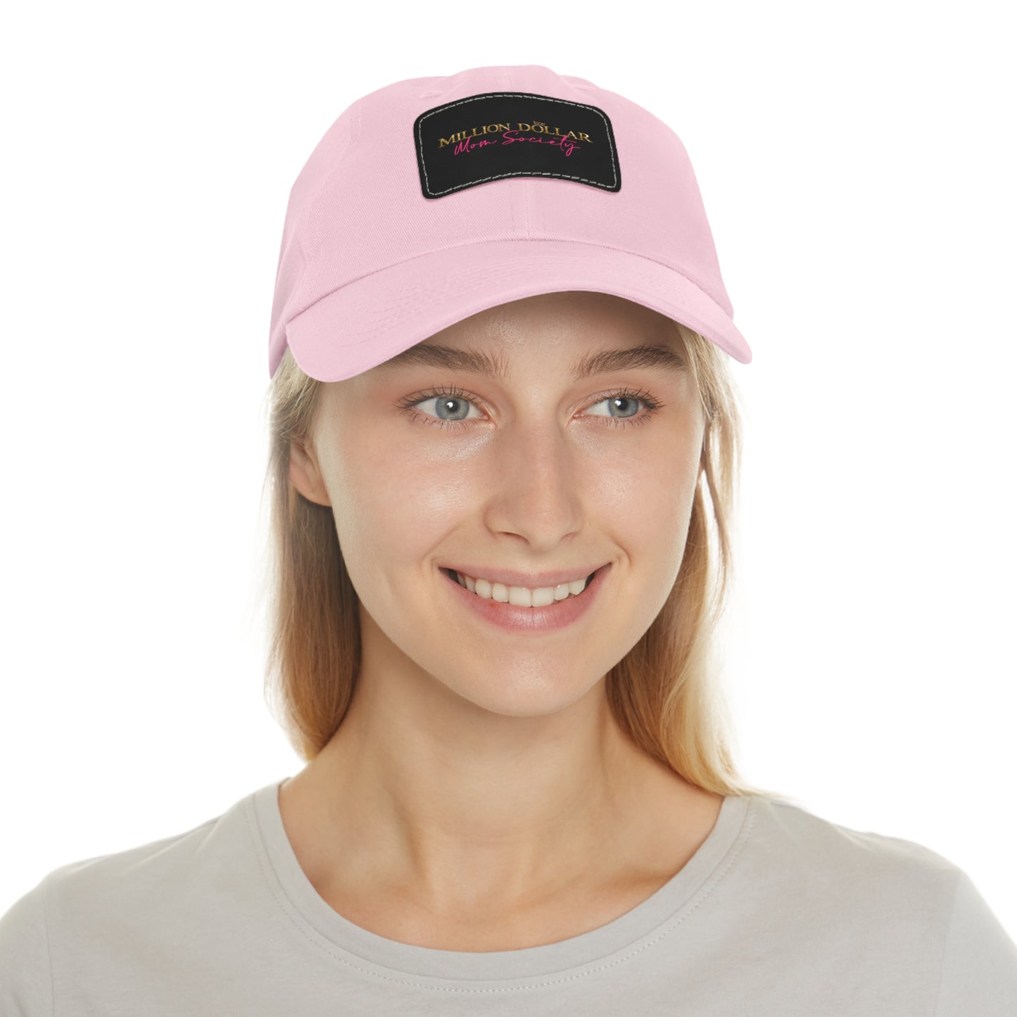 Million Dollar Mom Society Hat with Leather Patch (Rectangle)