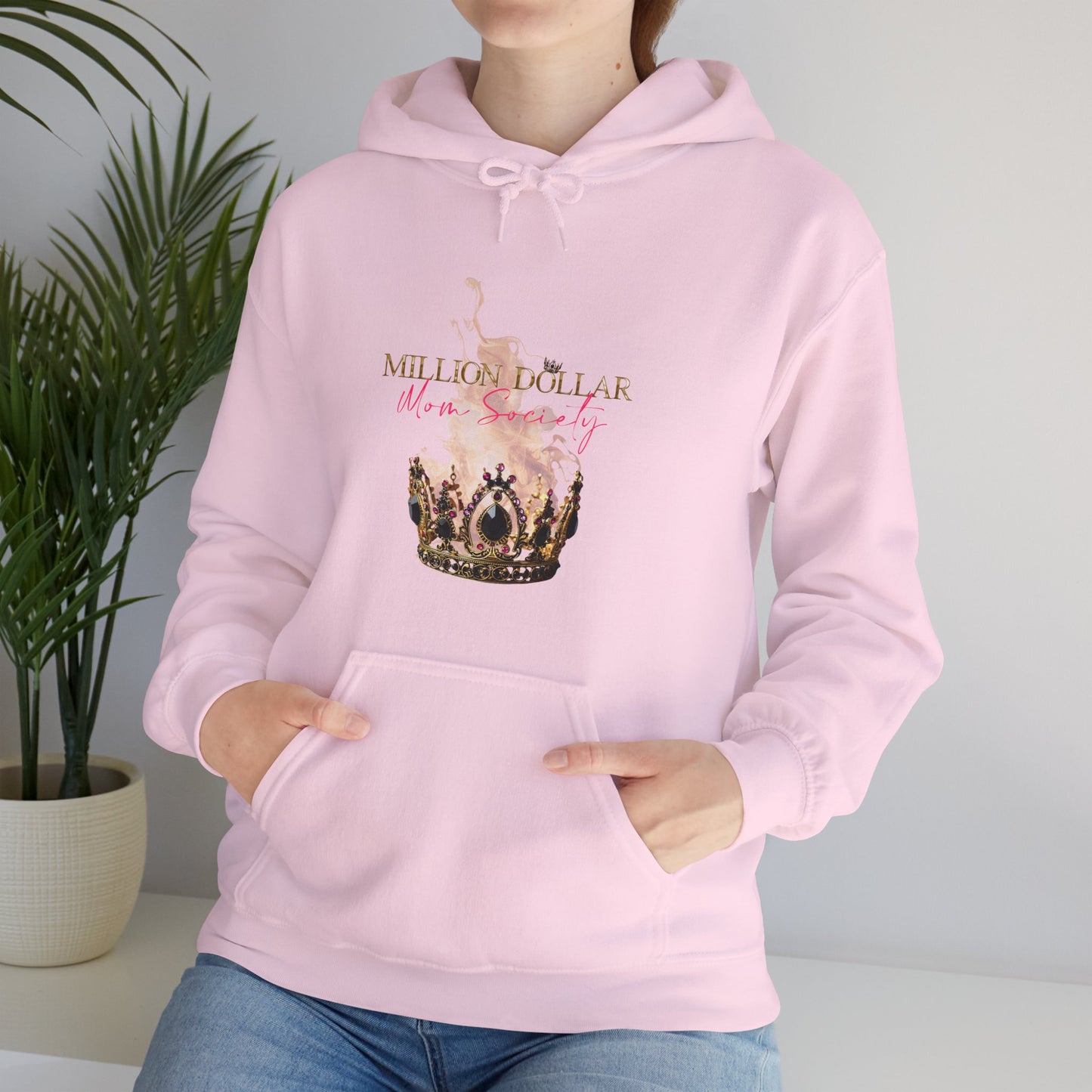 Million Dollar Mom Society Unisex Heavy Blend Hooded Sweatshirt S-M-L-XL-2XL-3XL-4XL-5XL