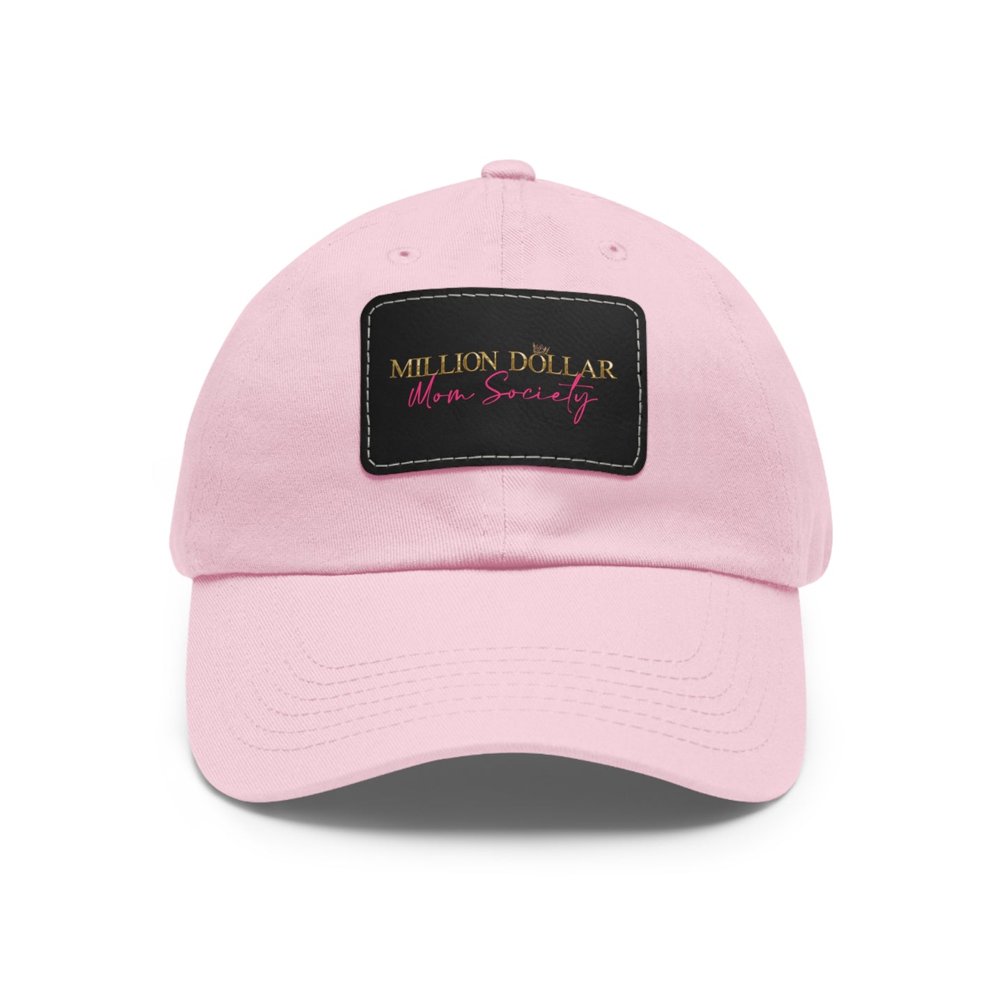 Million Dollar Mom Society Hat with Leather Patch (Rectangle)