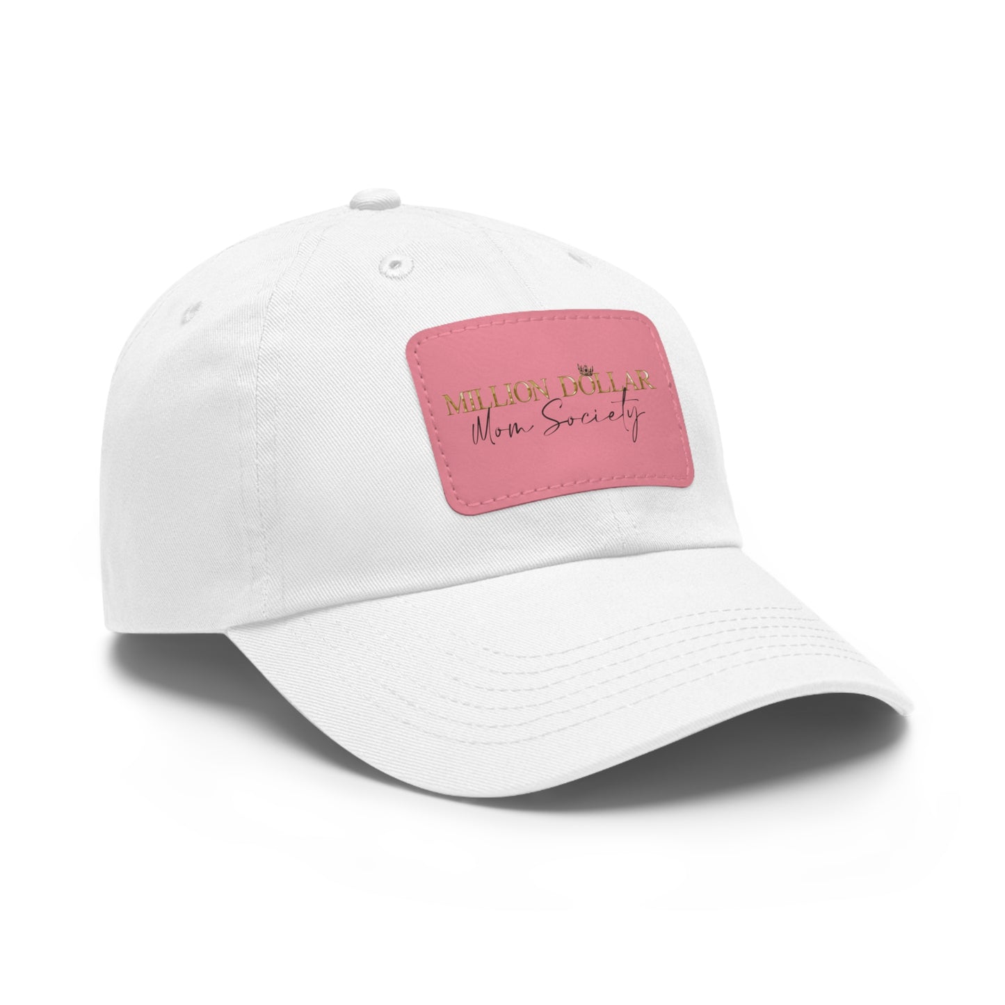 Million Dollar Mom Society Hat with Leather Patch (Rectangle)