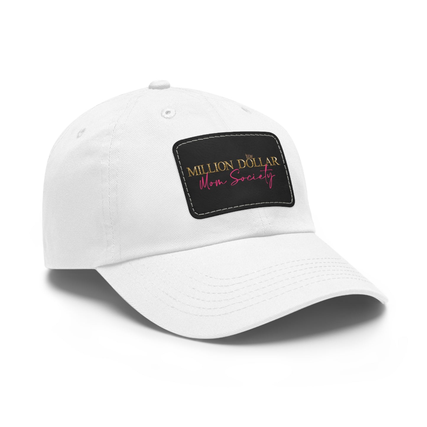 Million Dollar Mom Society Hat with Leather Patch (Rectangle)