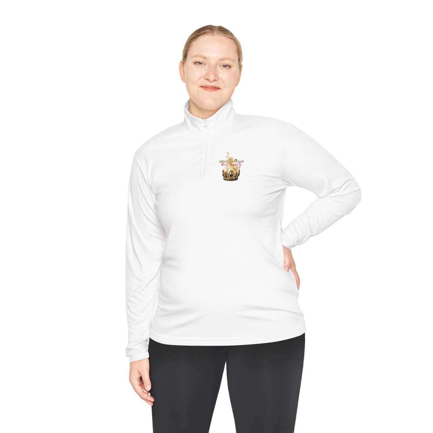 Million Dollar Mom Society Unisex Quarter-Zip Pullover