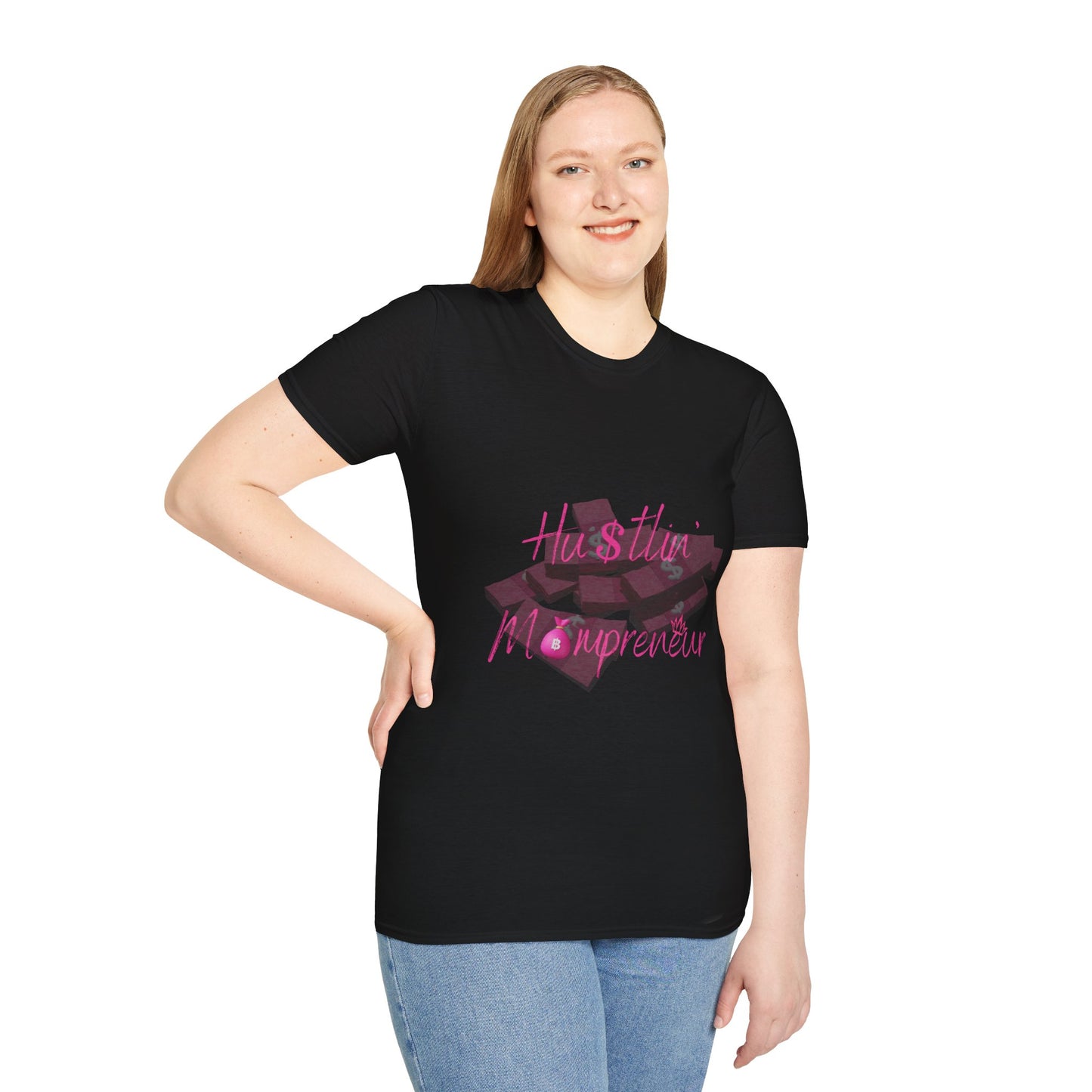 Hustlin' Mompreneur - Unisex Softstyle T-Shirt S-M-L-XL-2XL-3XL-4XL-5XL