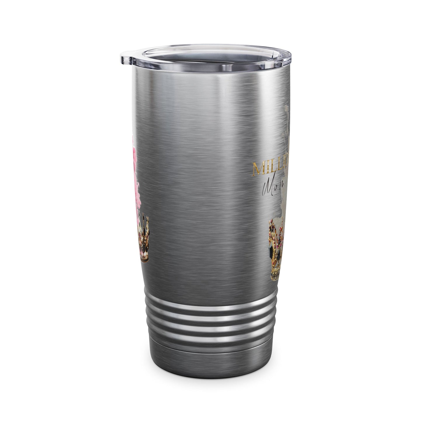 Million Dollar Mom Society Gold Ringneck Tumbler, 20oz 3 Options: Black, White, Stainless Steel