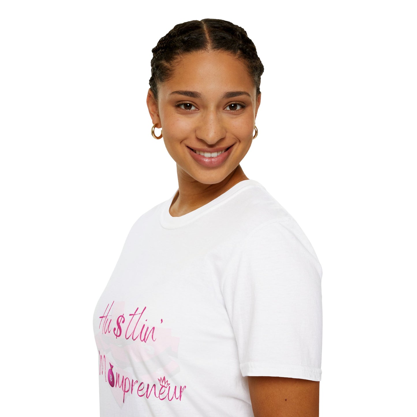 Hustlin' Mompreneur - Unisex Softstyle T-Shirt S-M-L-XL-2XL-3XL-4XL-5XL