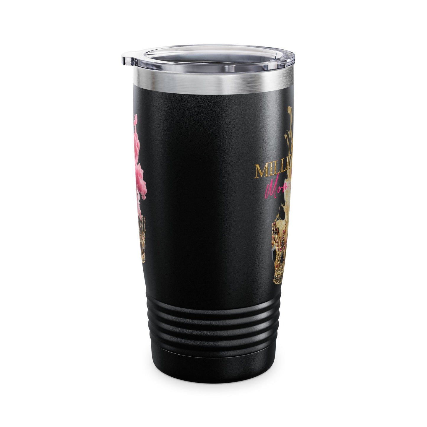 Million Dollar Mom Society Gold Ringneck Tumbler, 20oz 3 Options: Black, White, Stainless Steel