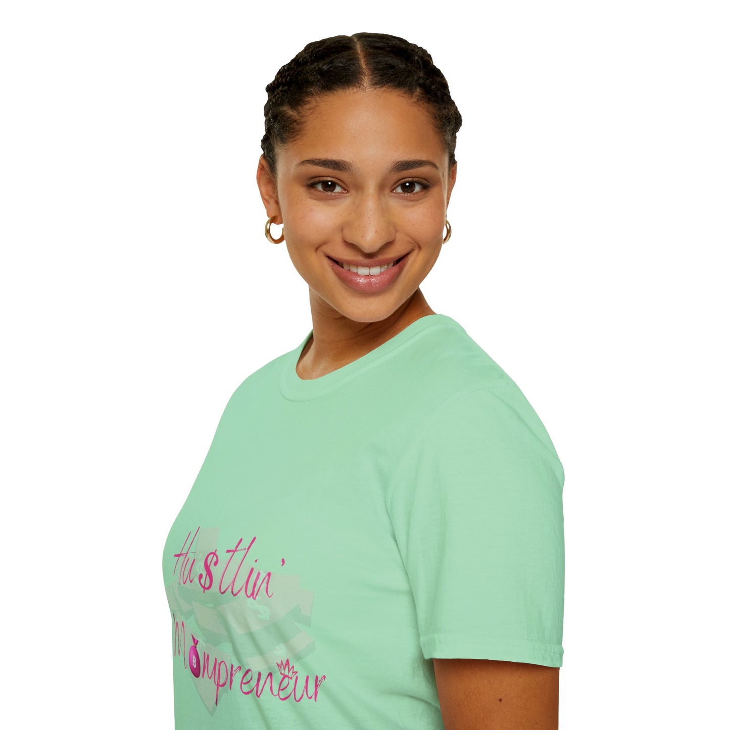 Hustlin' Mompreneur - Unisex Softstyle T-Shirt S-M-L-XL-2XL-3XL-4XL-5XL