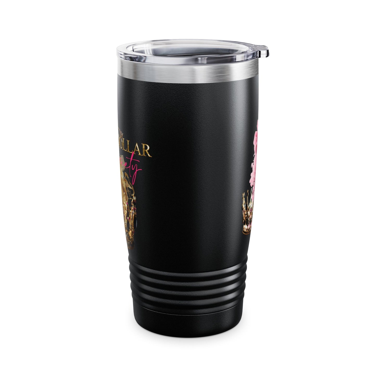 Million Dollar Mom Society Gold Ringneck Tumbler, 20oz 3 Options: Black, White, Stainless Steel