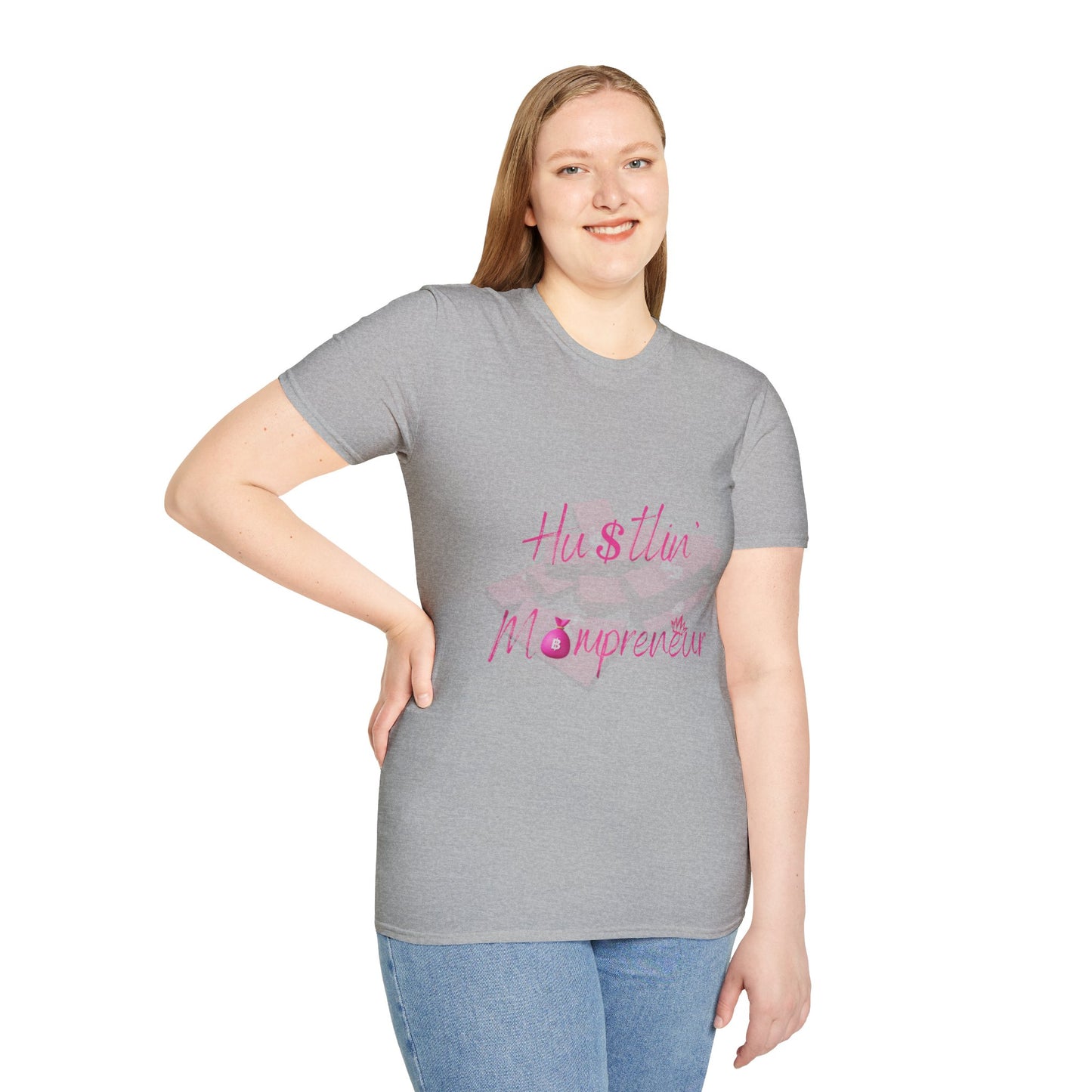 Hustlin' Mompreneur - Unisex Softstyle T-Shirt S-M-L-XL-2XL-3XL-4XL-5XL