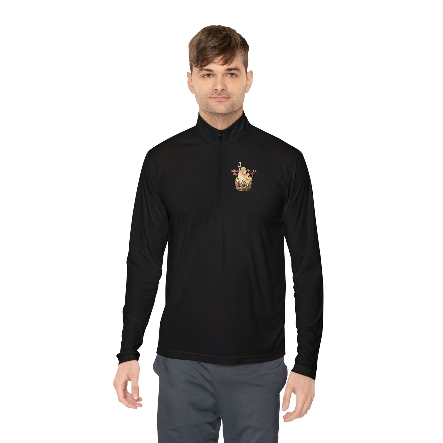 Million Dollar Mom Society Unisex Quarter-Zip Pullover