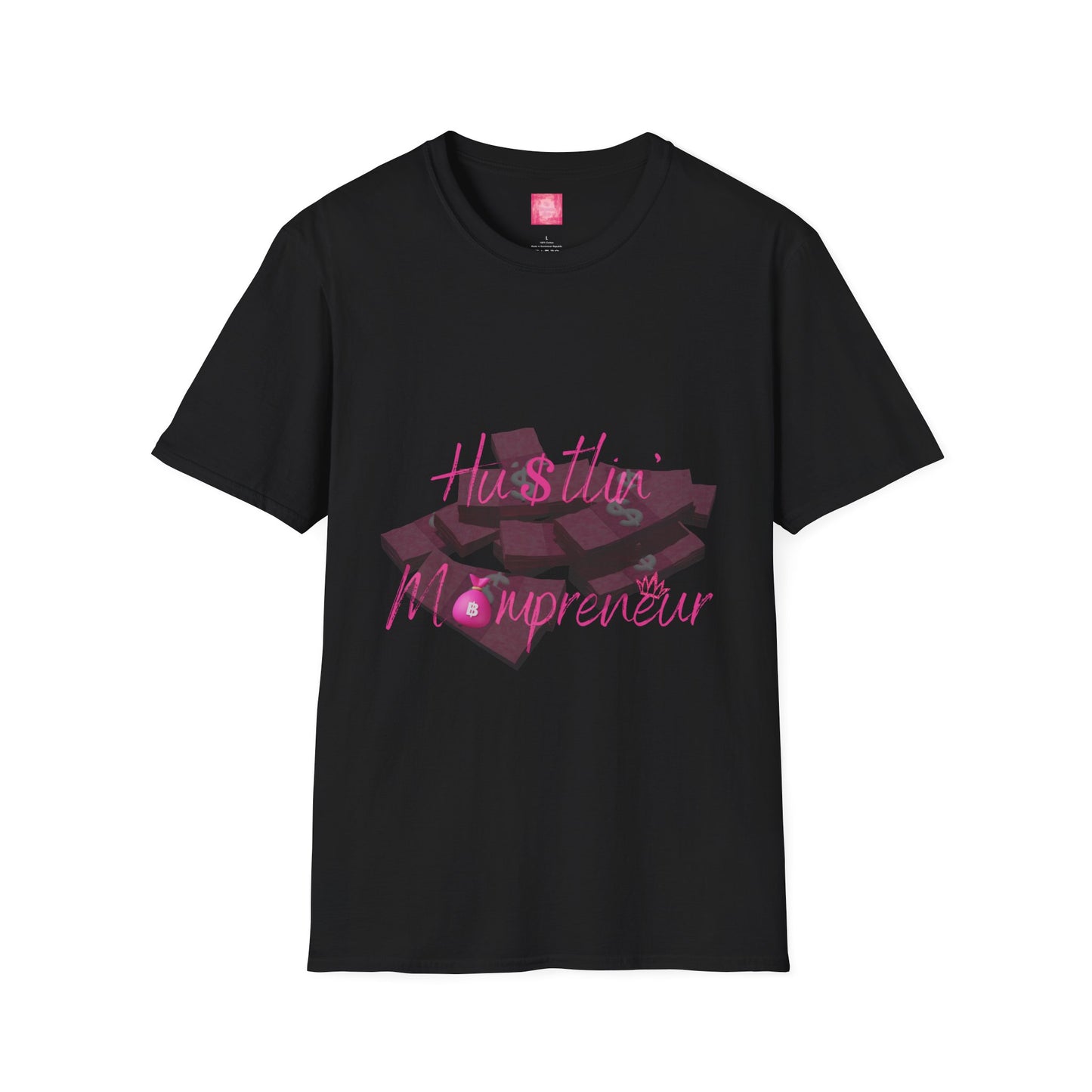 Hustlin' Mompreneur - Unisex Softstyle T-Shirt S-M-L-XL-2XL-3XL-4XL-5XL