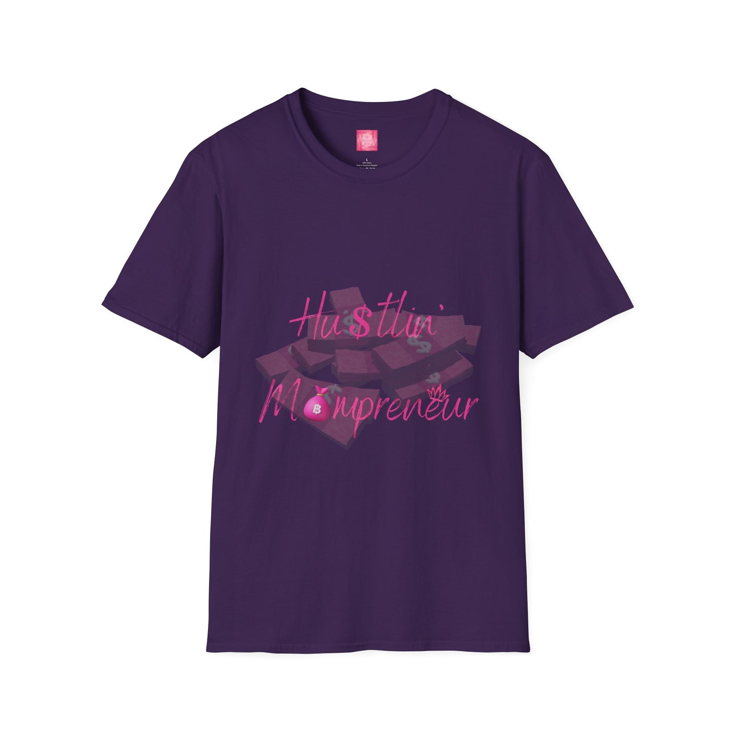 Hustlin' Mompreneur - Unisex Softstyle T-Shirt S-M-L-XL-2XL-3XL-4XL-5XL