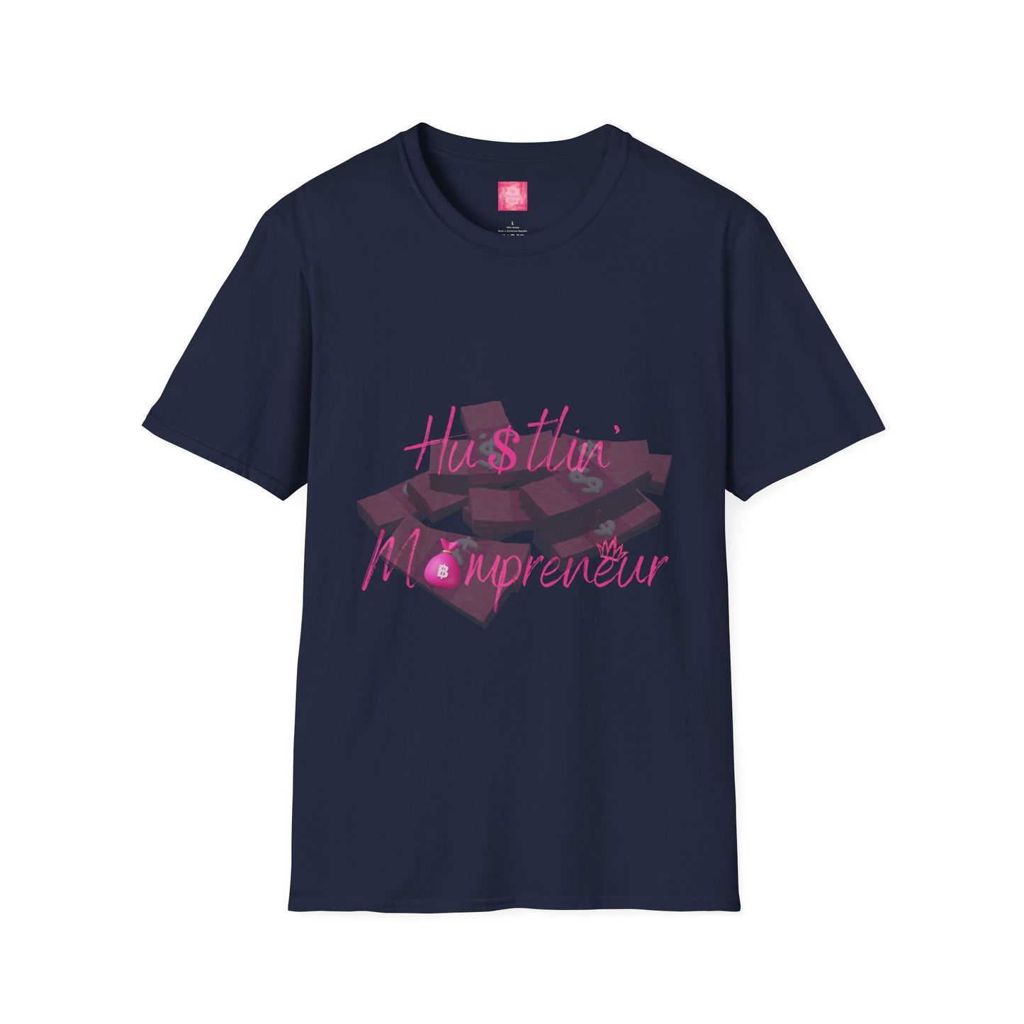Hustlin' Mompreneur - Unisex Softstyle T-Shirt S-M-L-XL-2XL-3XL-4XL-5XL