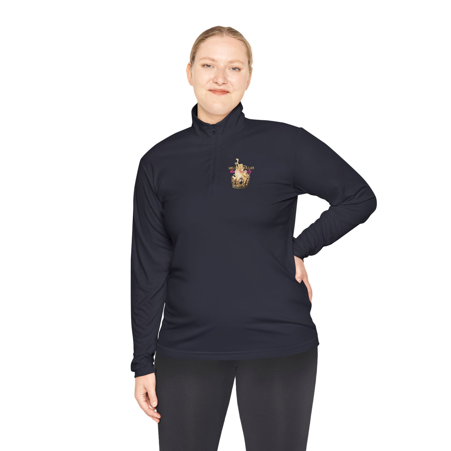 Million Dollar Mom Society Unisex Quarter-Zip Pullover