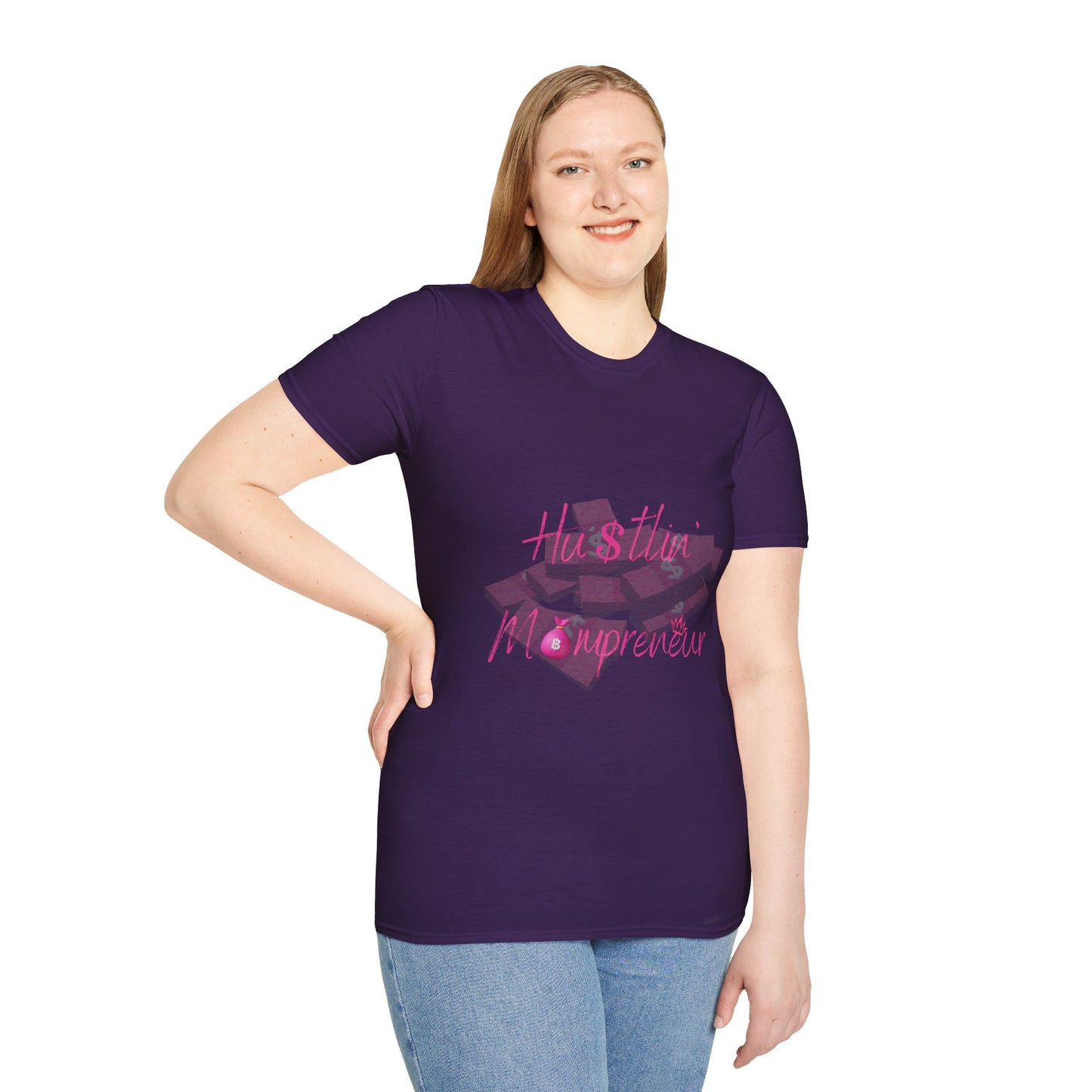 Hustlin' Mompreneur - Unisex Softstyle T-Shirt S-M-L-XL-2XL-3XL-4XL-5XL