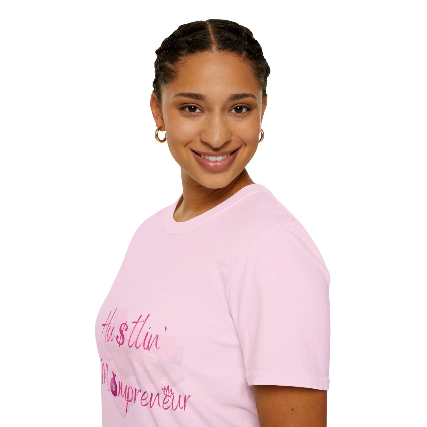 Hustlin' Mompreneur - Unisex Softstyle T-Shirt S-M-L-XL-2XL-3XL-4XL-5XL
