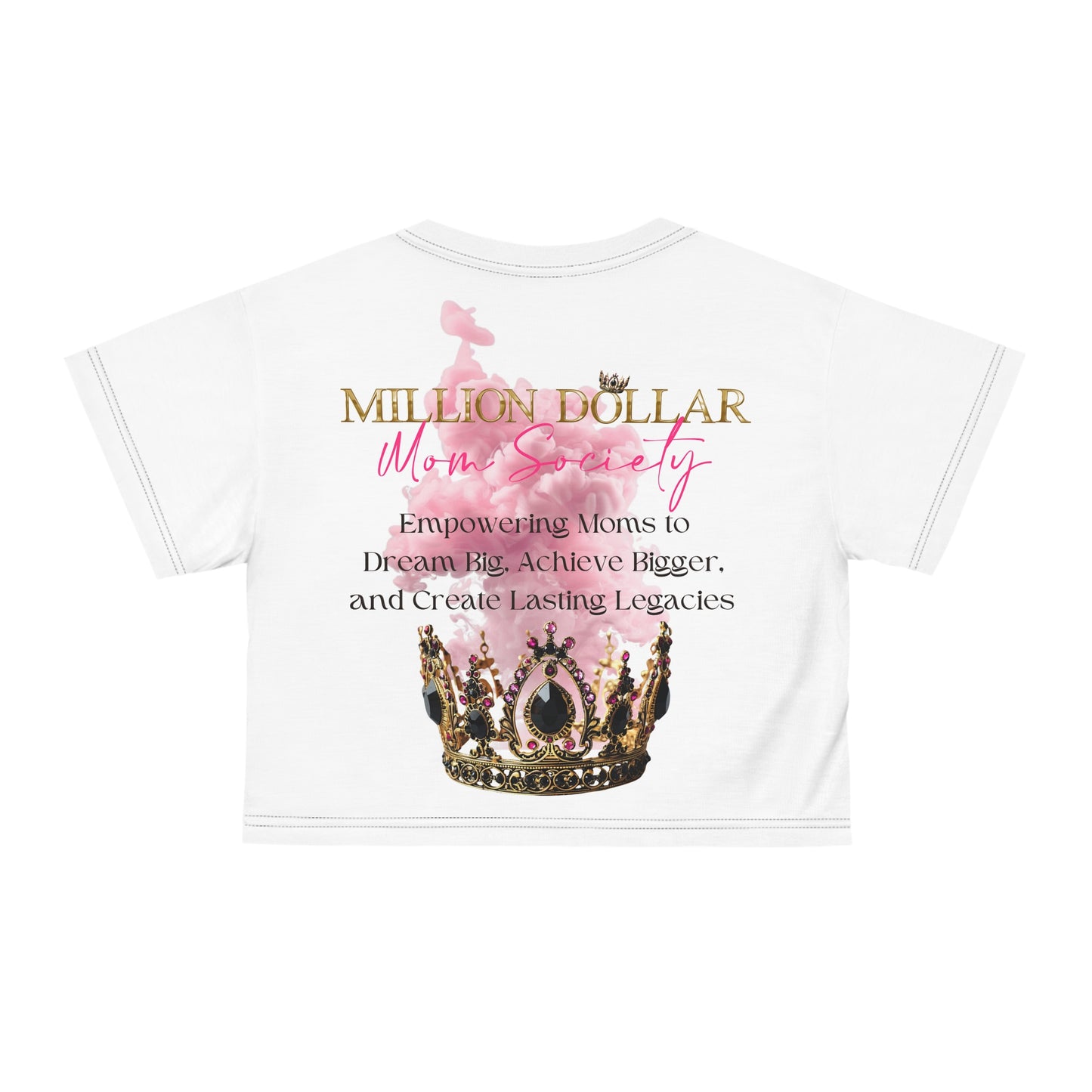 Million Dollar Mom Society Crop Tee (AOP)