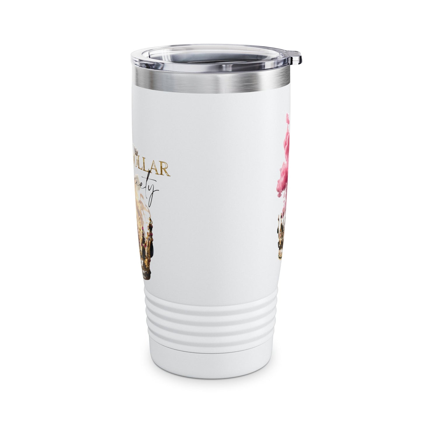 Million Dollar Mom Society Gold Ringneck Tumbler, 20oz 3 Options: Black, White, Stainless Steel