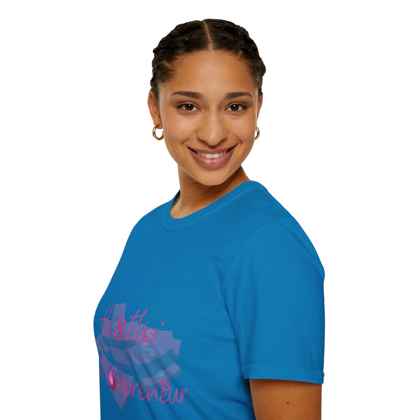 Hustlin' Mompreneur - Unisex Softstyle T-Shirt S-M-L-XL-2XL-3XL-4XL-5XL